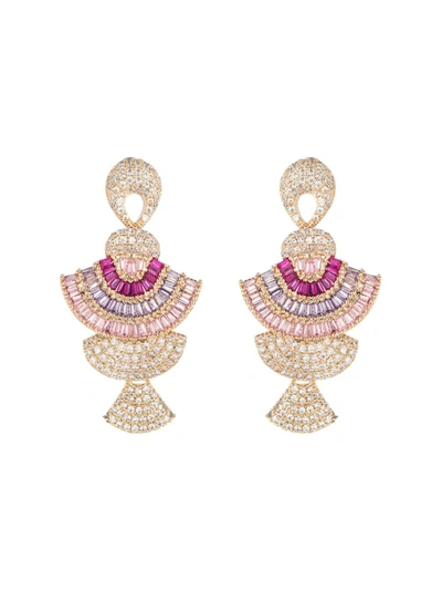 Eye Candy La The Luxe Collection Drop Earrings In Brass