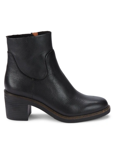 Shop Gentle Souls Women's Leighton Leather Booties In Black