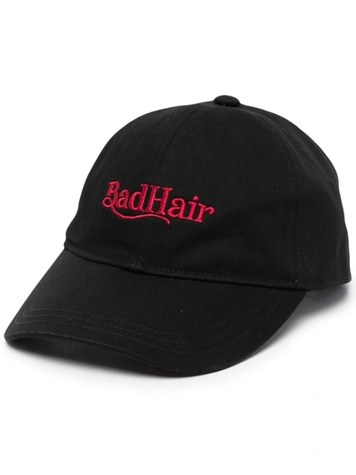 Ground Zero Slogan-embroidered Cotton Cap In Schwarz