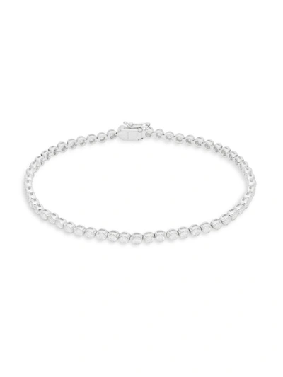 Shop Nephora Women's 14k White Gold & Diamond Tennis Bracelet