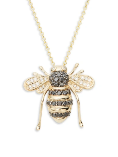 Effy Women's 14k Yellow Gold & Multicolored Diamond Bee Pendant Necklace In Yellow Gold