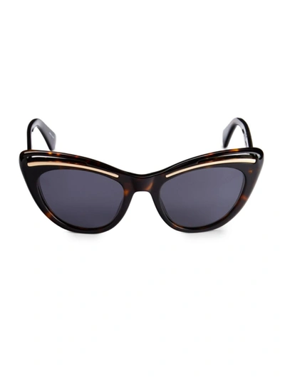 Shop Moschino Women's 51mm Cat Eye Sunglasses In Black