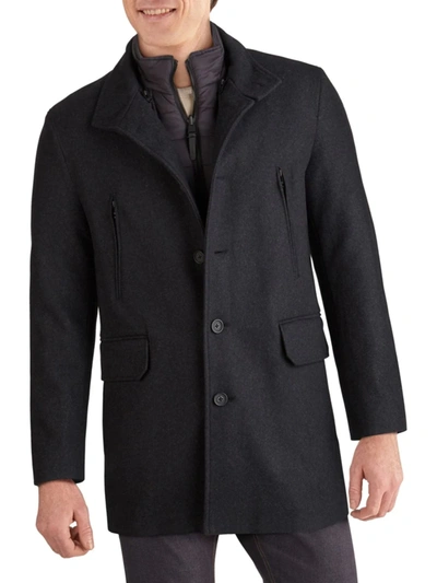Shop Cole Haan Men's Melton 3-in-1 Jacket In Charcoal