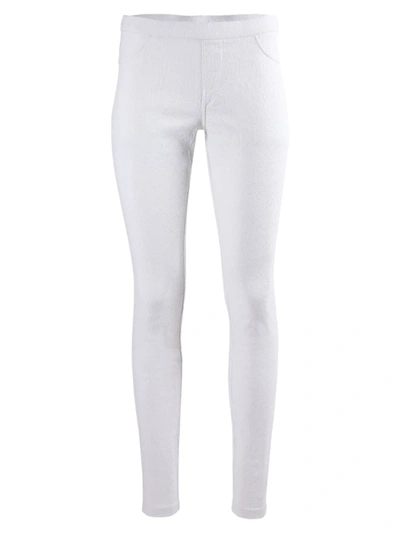 Shop Memoi Women's Tactical Plush Leggings In Winter White