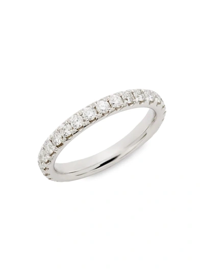 Shop Saks Fifth Avenue Women's 14k White Gold & Diamond Eternity Ring/size 6