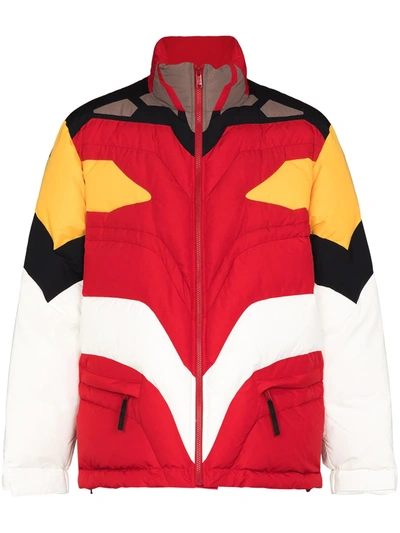 Shop Undercover X Evangelion Padded Puffer Jacket In Rot