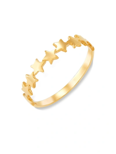 Saks Fifth Avenue Women's 14k Yellow Gold Star Ring/size 7 In Yellow Gold