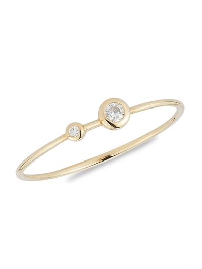 Shop Nephora Women's 14k Yellow Gold Bezel Diamond Ring/size 6.5