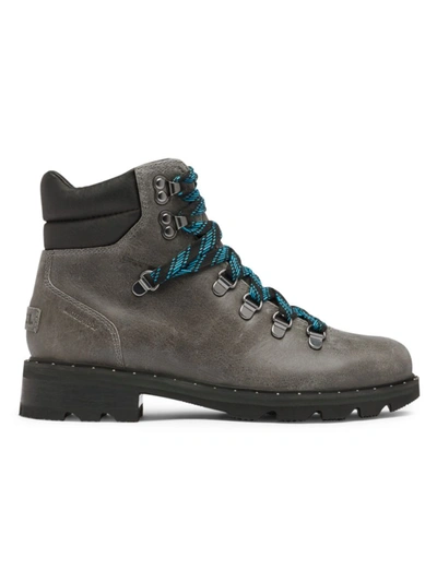 Shop Sorel Women's Lennox Hiker Leather Booties In Quarry