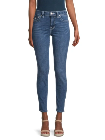 Shop True Religion Women's Jennie Big T Skinny Jeans In Medium Blue