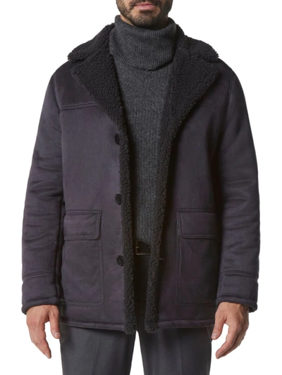 Shop Marc New York Men's Jarvis Faux Shearling Jacket In Charcoal