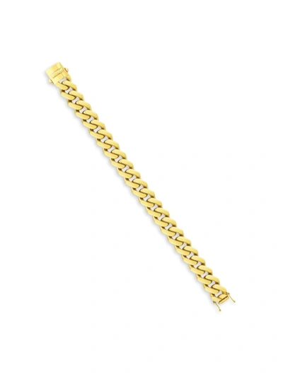 Shop Saks Fifth Avenue Men's 14k Yellow Gold Curb Link Bracelet