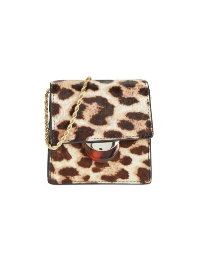 Loeffler Randall Women's Morgan Leopard-print Calf Hair Shoulder Bag
