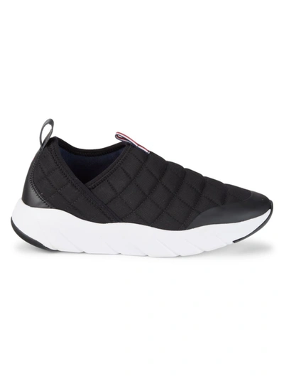 Shop Tommy Hilfiger Men's Gaines Quilted Slip-on Sneakers In Black