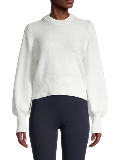 Shop French Connection Women's Jamie Mozart-knit Sweater In Winter White