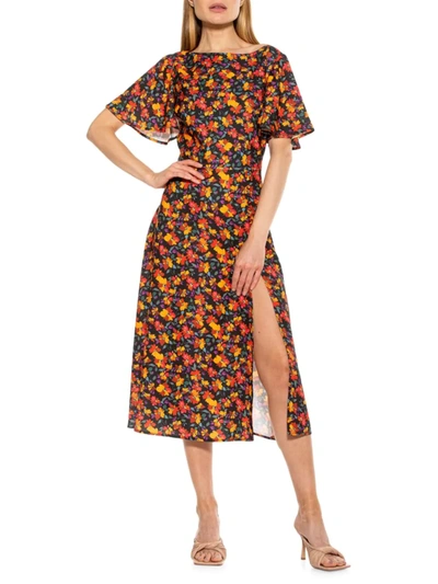 Shop Alexia Admor Women's Aster Floral Flare Dress In Fall Floral
