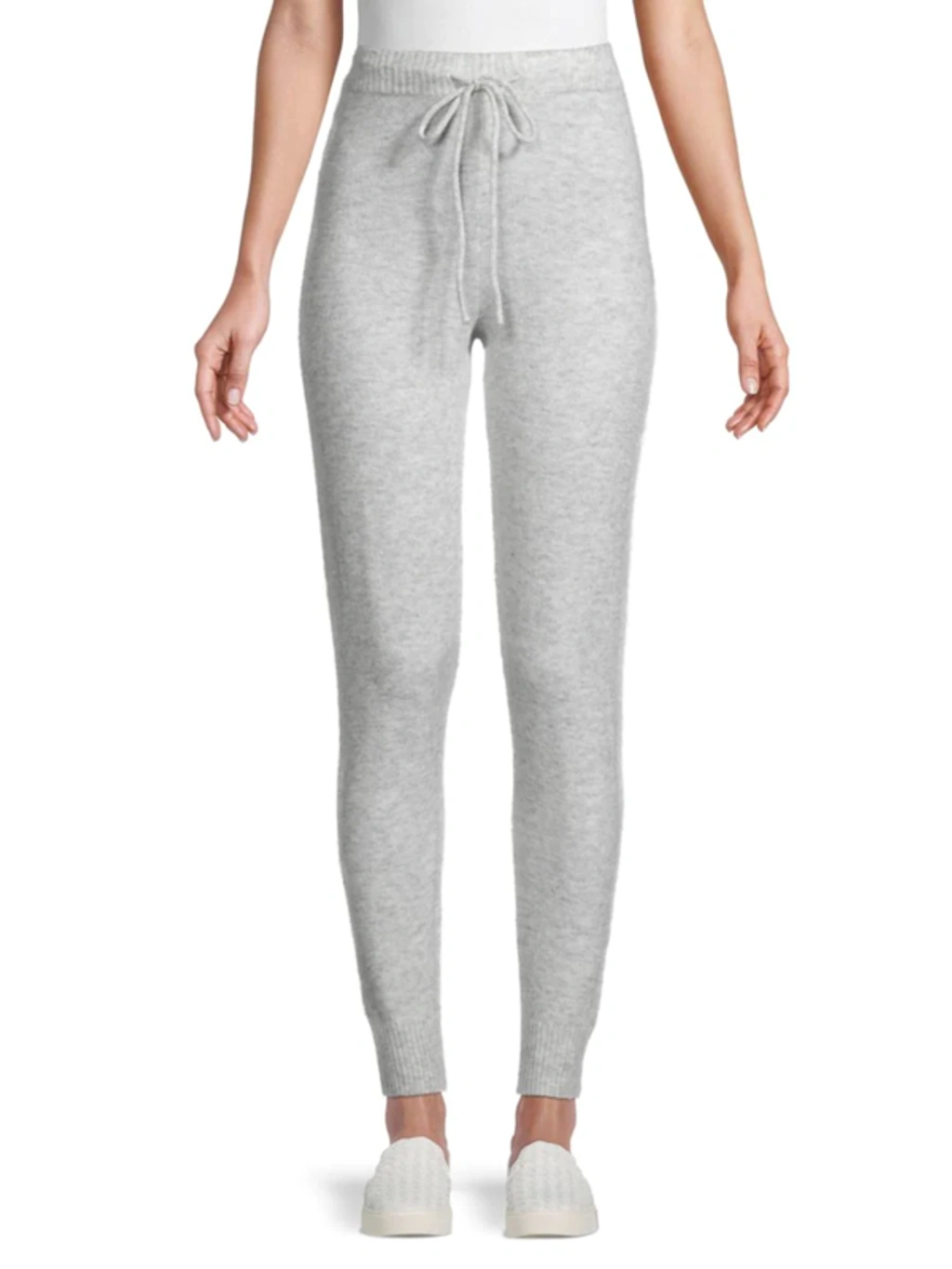 Theo Spence Women s Brushed Knit Joggers In Heather Grey ModeSens