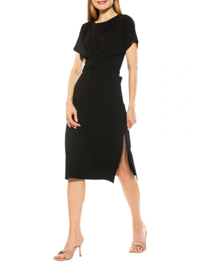 Shop Alexia Admor Women's Ricki Tie-waist Sheath Dress In Black