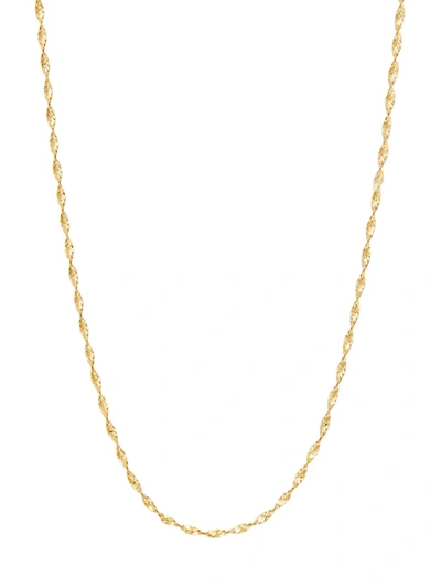 Shop Saks Fifth Avenue Women's 14k Yellow Gold Twist Chain Necklace