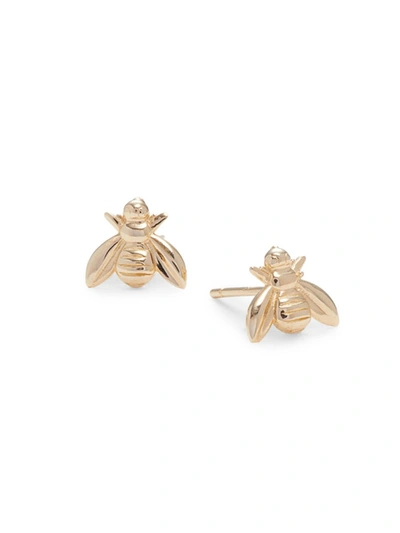 Saks Fifth Avenue Women's 14k Yellow Gold Bee Stud Earrings In Yellow Gold