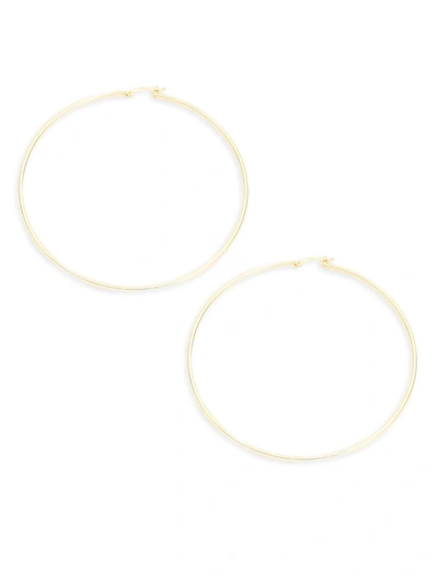 Shop Saks Fifth Avenue Women's 14k Yellow Gold Hoop Earrings