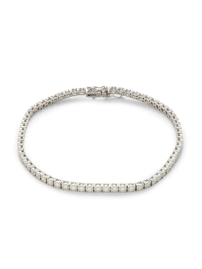 Shop Saks Fifth Avenue Women's 14k White Gold & 1.00 Tcw Diamond Tennis Bracelet