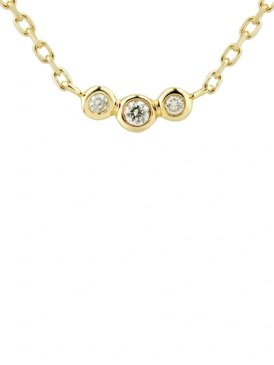 Shop Saks Fifth Avenue Women's 14k Yellow Gold & Diamond Pendant Necklace