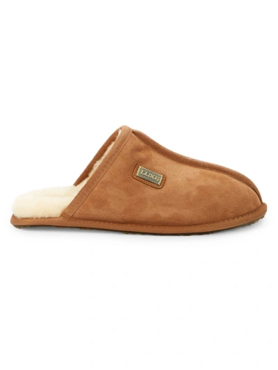 Shop Australia Luxe Collective Men's Sheepskin Mule Slippers In Chestnut