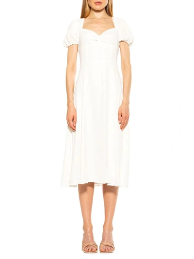 Shop Alexia Admor Women's Sweetheart Midi Dress In Ivory