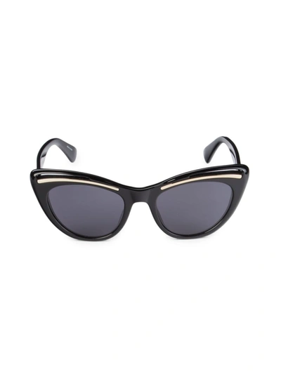 Shop Moschino 51mm Cat Eye Sunglasses In Dark Grey