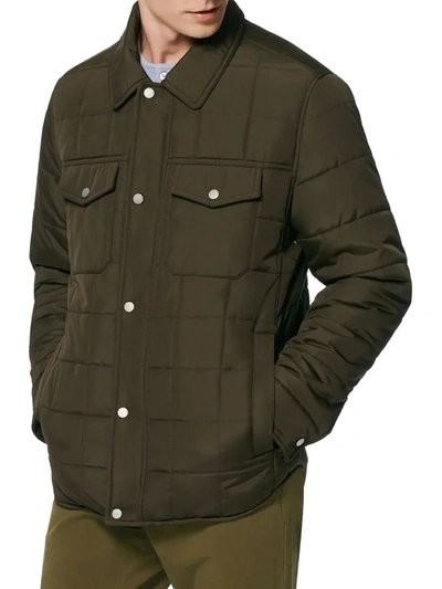 Shop Marc New York Men's Archer Quilted Shirt Jacket In Jungle