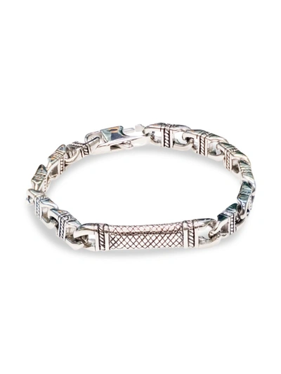 Shop Jean Claude Men's Dell Arte By  Jewelry Stainless Steel Link Chain Bracelet In Neutral