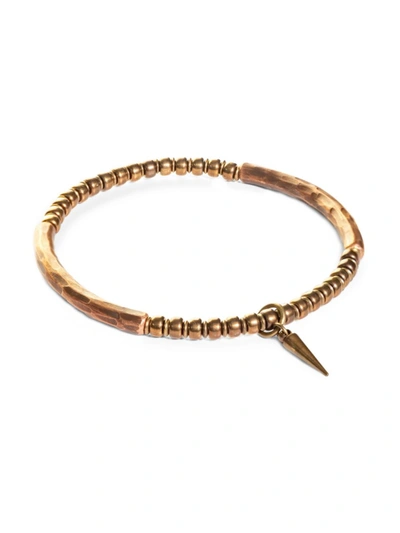 Shop Jean Claude Men's Dell Arte Wiking Hammered Copper Bracelet