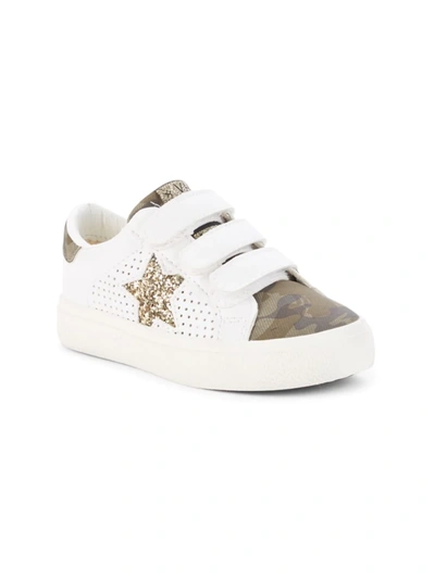 Shop Vintage Havana Kid's Charlee Star Sneakers In Army Camo