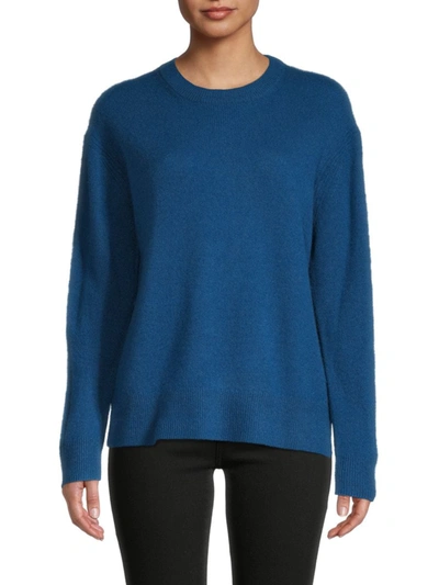 Shop 360cashmere Women's Daphne Cashmere Sweater In True Blue