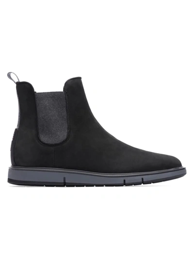 Shop Swims Men's Motion Leather Chelsea Boots In Black