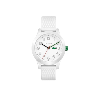 Shop Lacoste Kid's L.12.12 Watch With White Silicone Strap - One Size