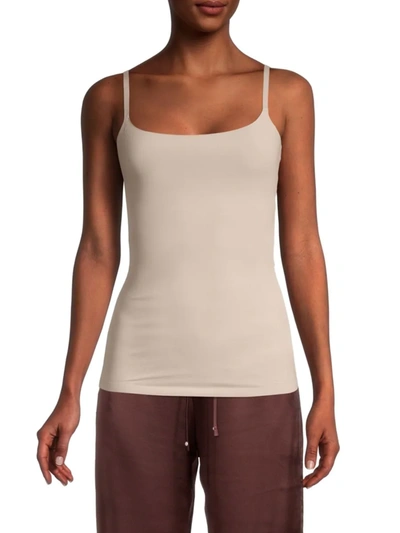 Shop Dkny Women's Classic Squareneck Camisole In Beige