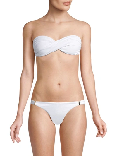 Shop Melissa Odabash Women's Martinique Bandeau Bikini Top In White