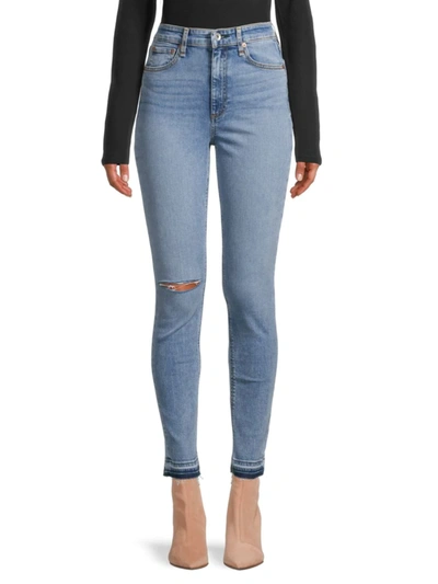 Shop Rag & Bone Women's Nina High-rise Skinny Jeans In Montrose