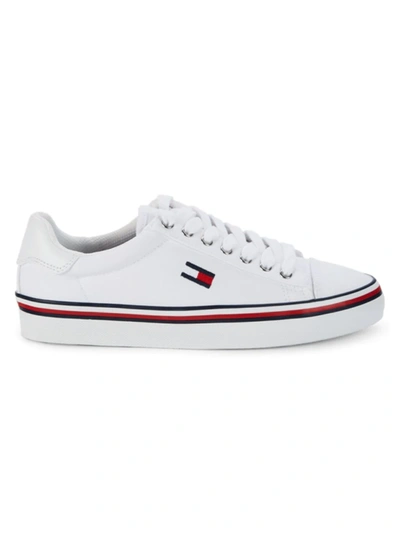 Shop Tommy Hilfiger Women's Fressian Low-cut Sneakers In White