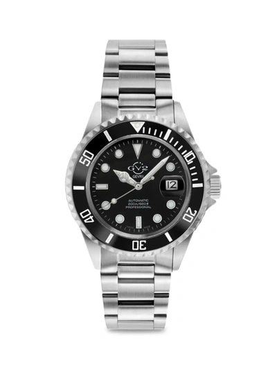 Shop Gv2 Men's Liguria Swiss Automatic Stainless Steel Diver Watch In Black