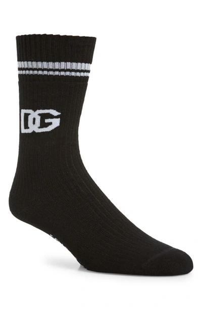 Shop Dolce & Gabbana Dg Logo Socks In Variante Abbinata
