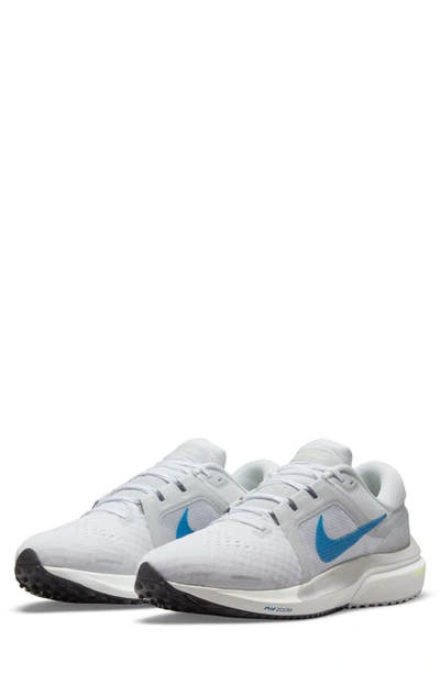 Shop Nike Air Zoom Vomero 16 Road Running Shoe In White/ Blue