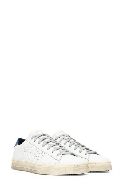 P448 Men's John Leather Sneakers In White/cream | ModeSens
