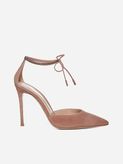 Shop Gianvito Rossi Suede Pumps