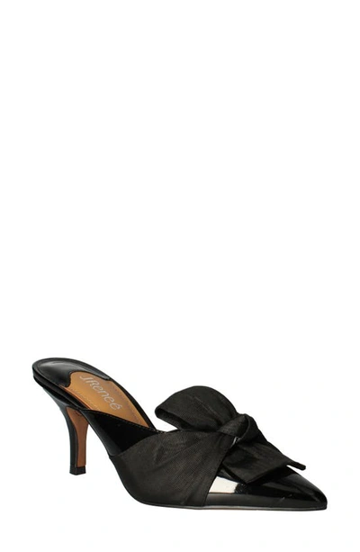 Shop J. Reneé Mianna Kitten Heel Pointed Toe Mule In Black Patent