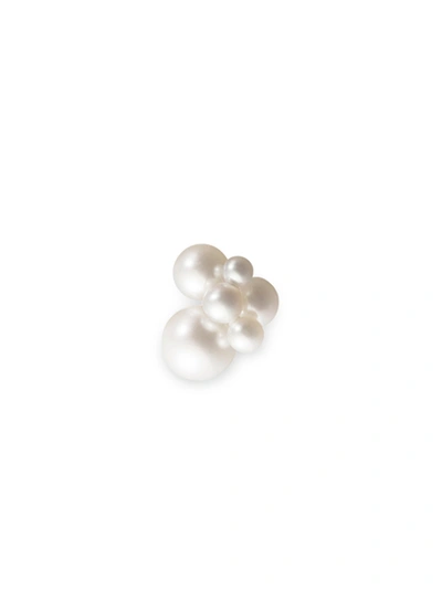 Shop Sophie Bille Brahe Bisou 14k Yellow Gold And Pearl Single Earring