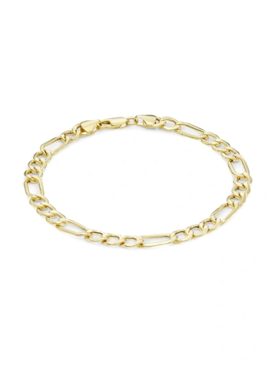 Shop Saks Fifth Avenue Men's 14k Yellow Gold Figaro Chain Bracelet
