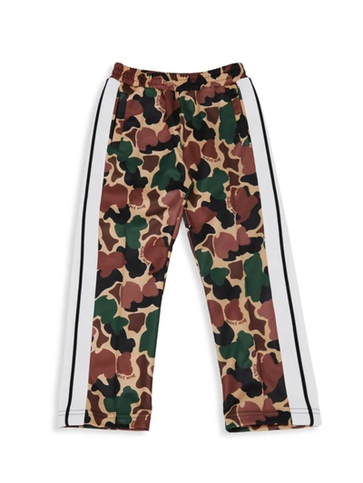 Shop Palm Angels Little Boy's & Boy's Camouflage Print Track Pants In Beige
